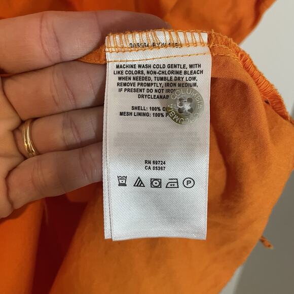 Columbia PFG Shirt Mens 3XL Orange Long Sleeve Button Up Fishing Vented - Picture 6 of 8